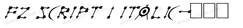 FZ SCRIPT 1 ITALIC字体转换